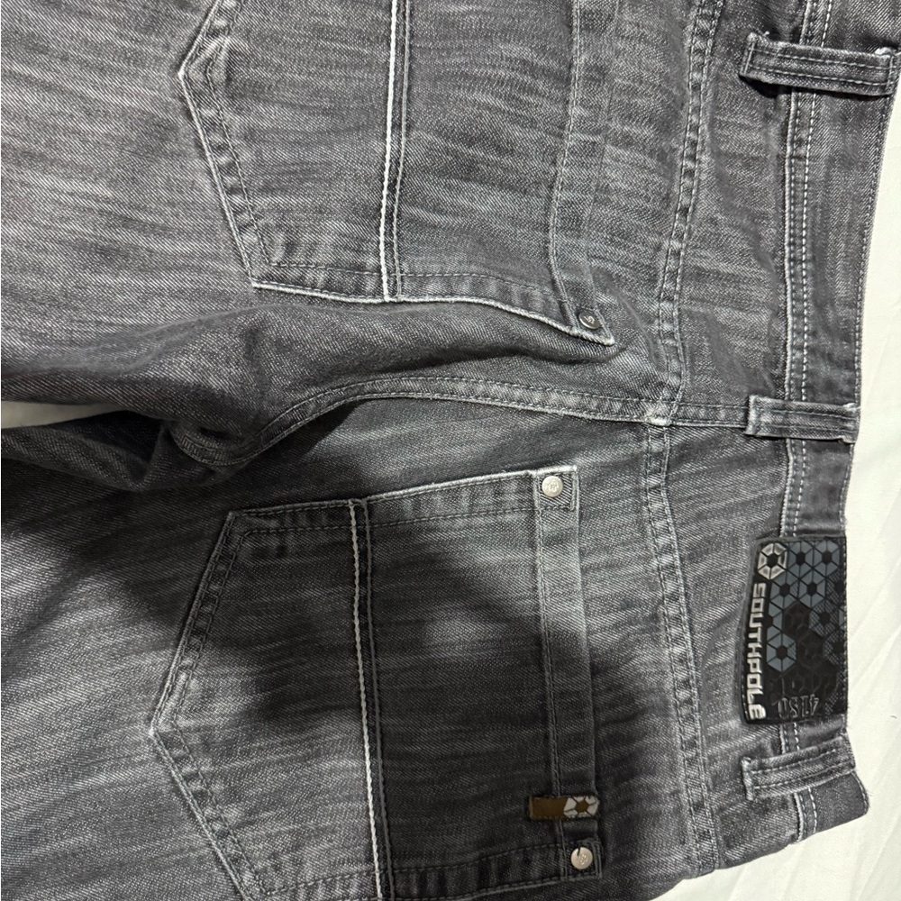 Vintage Baggy Y2K Southpole Jeans Mens 28x30 Skater Hip Hop Five Pocket Grunge - Picture 8 of 9